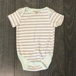7/$20 Chick Pea Striped Diaper Shirt